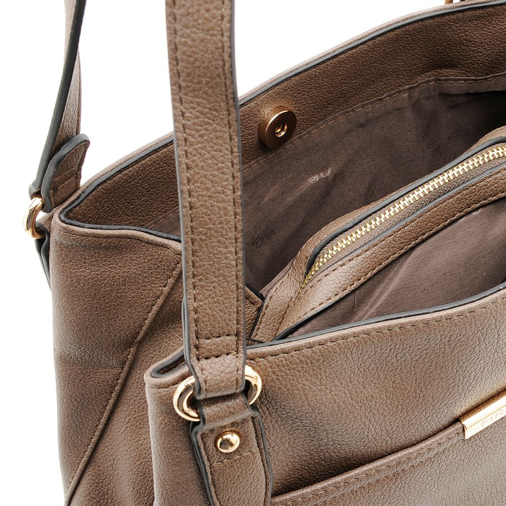 ラウンドファスナー3パートトートバッグ/402456