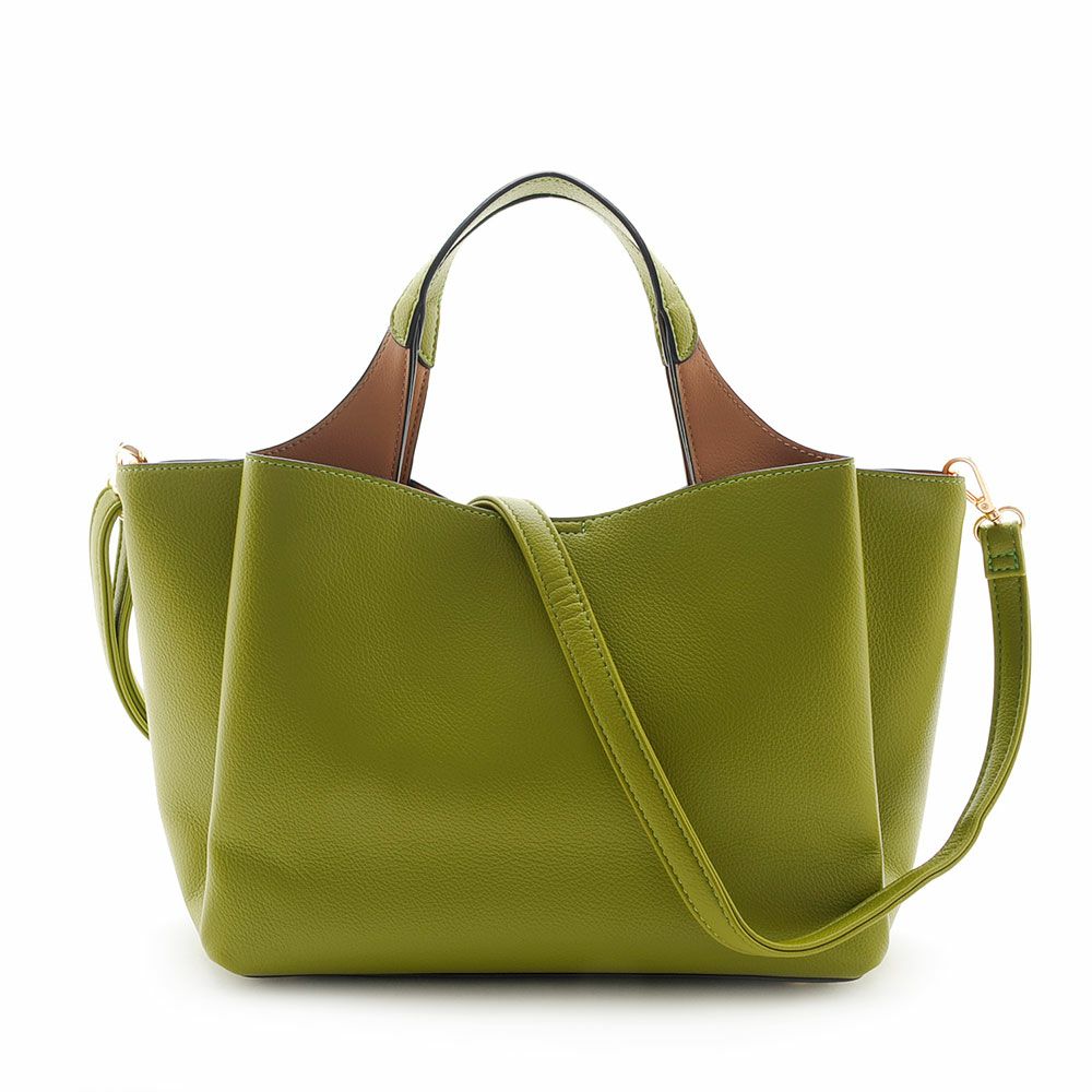 バイカラーハンドルハンドバッグ/A402654