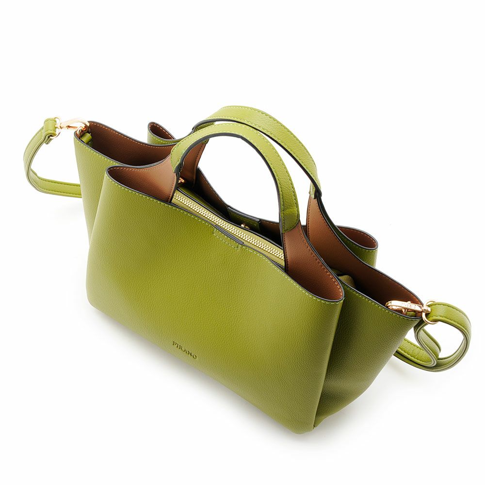 バイカラーハンドルハンドバッグ/A402654