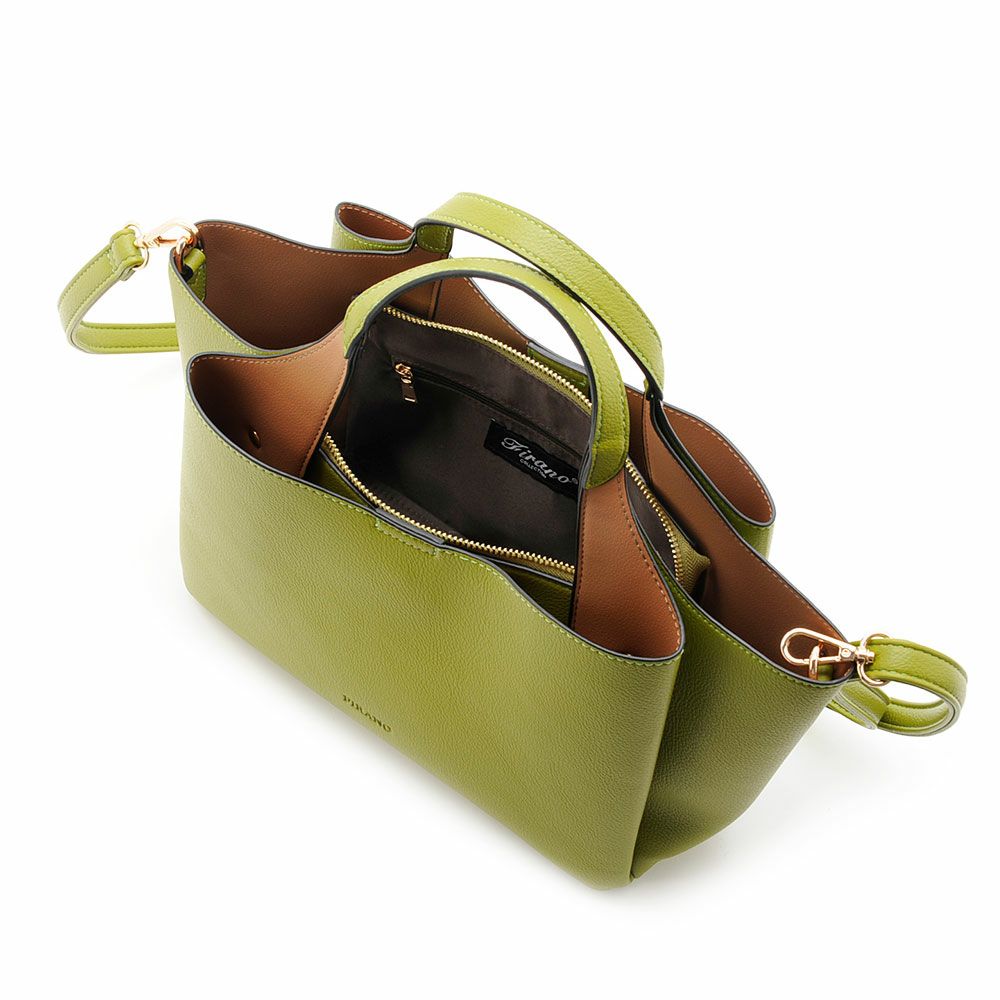 バイカラーハンドルハンドバッグ/A402654