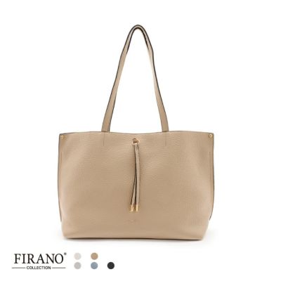 FIRANO ブラウン トートバッグ スネークスキン風 FIRANO ブラウン トートバッグ スネークスキン風