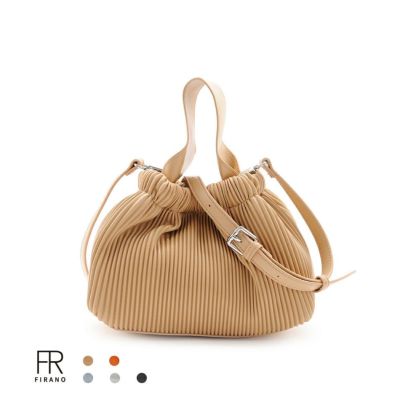 FIRANO ベージュ オーストリッチ風 ハンドバッグ ミニバッグ ハンドバッグ | フィラノ公式オンラインショップ